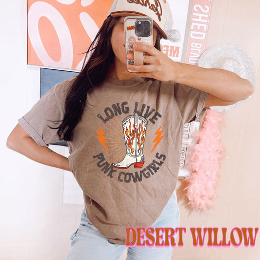 Long Live Punk Cowgirls - mocha