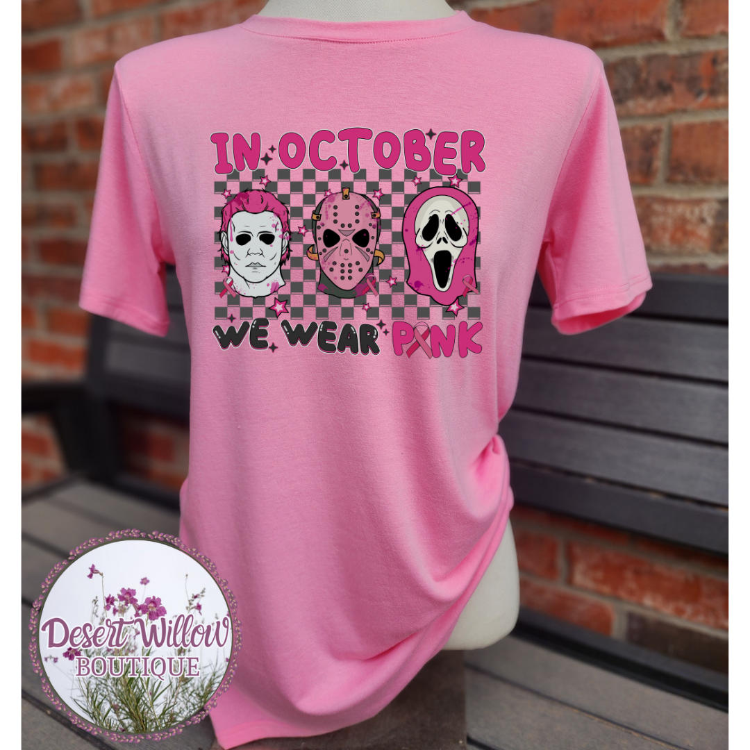 In October we wear pink