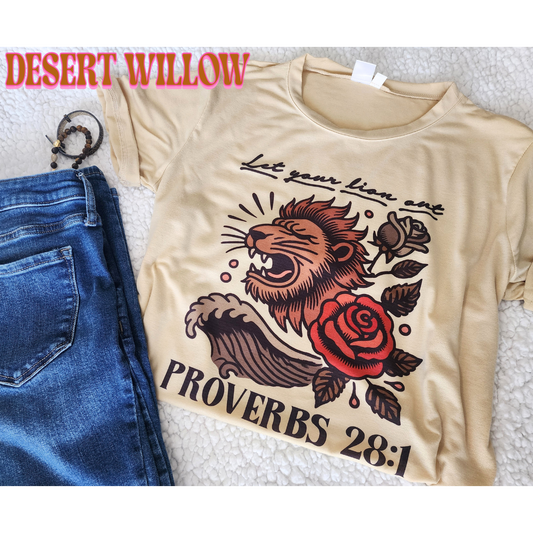 Let your lion out Proverbs 28:1