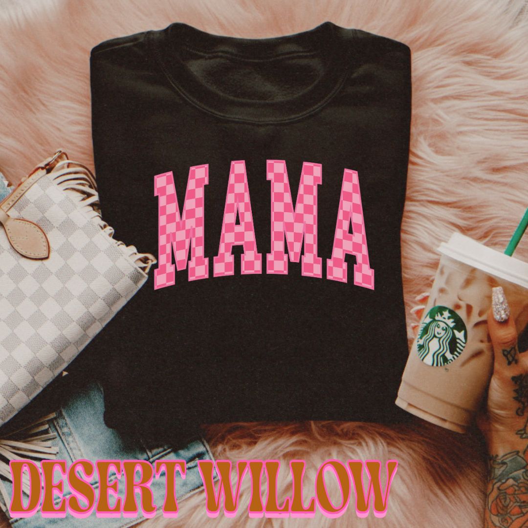 Mama Pink Checkered