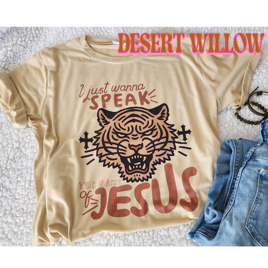I just wanna speak the name of Jesus